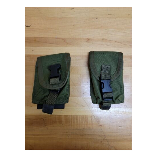 2 Tactical Tailor OD Green Molle Grenade/Compass Pouches {1}