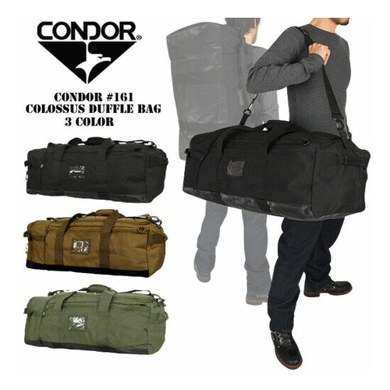 Condor 161 Tactical Camping Hunting Military Colossus Duffle Shoulder Backpack {1}
