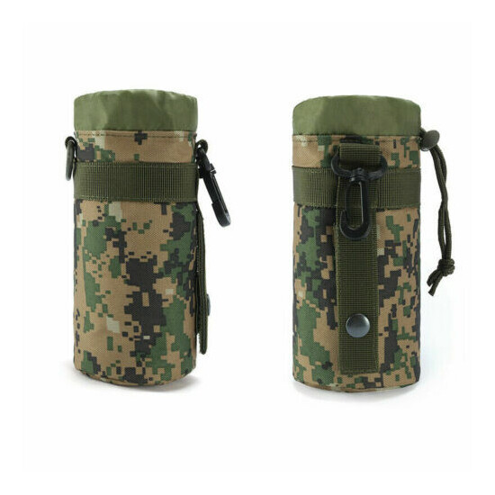 Outdoor Tactical Molle Water Bottle Bag Military Hiking Belt Holder Kettle Pouch {14}