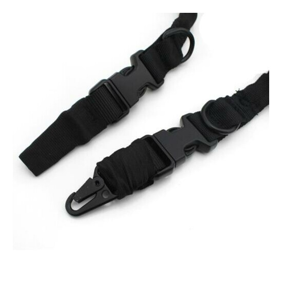 Hot New Tactical 2 Points Adjustable Heavy Duty Quick Detach Stealth Rifle Sling {4}