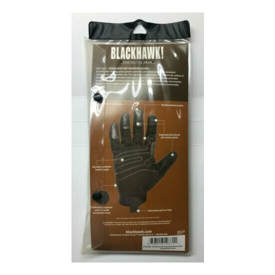 New Blackhawk 8155XLBK Hot Ops Ventilated Hot Weather Gloves {4}