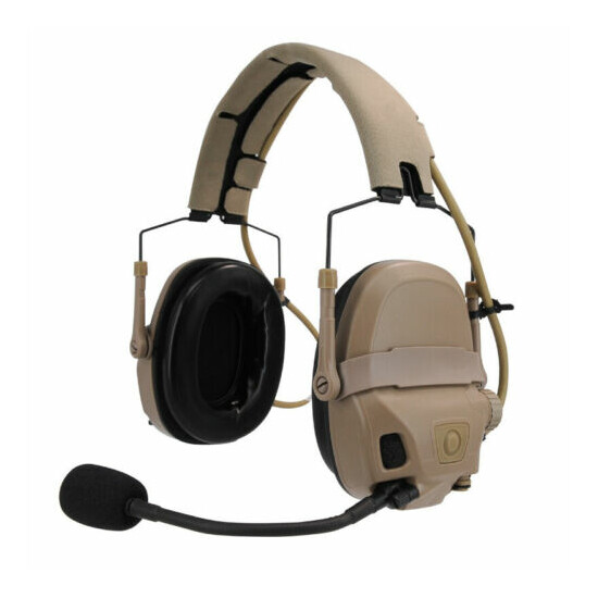 FMA FCS AMP Tactical Headset Dual Channel Noise Reduction Standard Suit Headset {3}