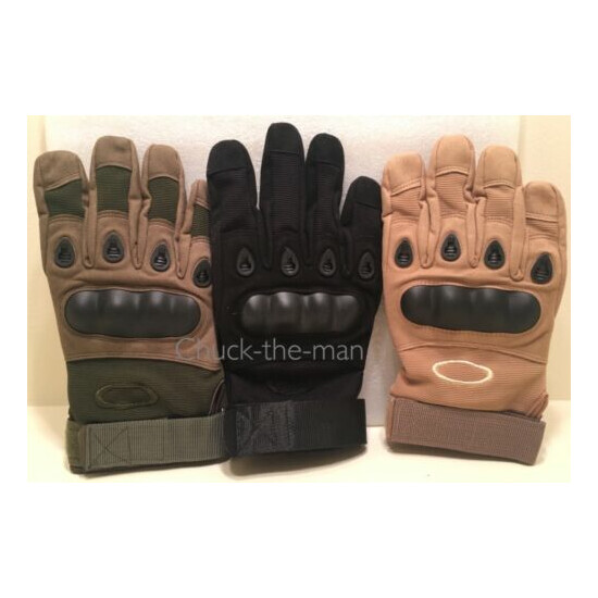 Tactical Military Combat Gloves Hard Knuckle Army Security Police Duty Work  {1}