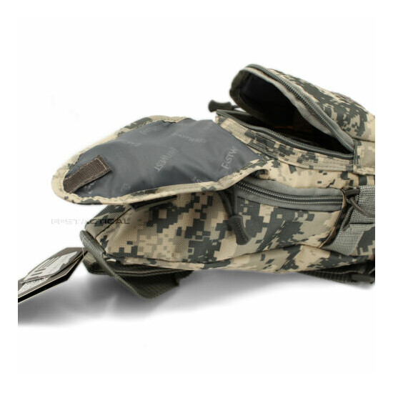 East West USA ACU Digital Camo Tactical Military Sling Backpack w Removable Flag {5}
