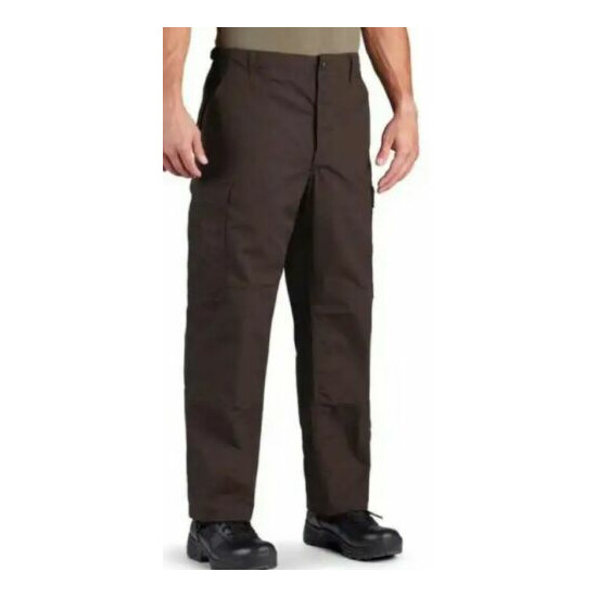 BDU Tactical Pants. Tact Squad #T7010. Poly/Cotton Rip-Stop. BROWN. Size 2XL/R {2}