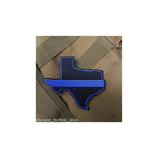 Thin Blue Line Texas State Patch, Law Enforcement {1}