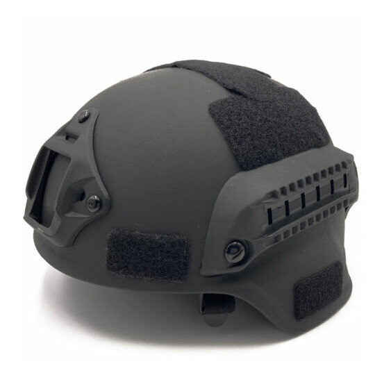 UHMW-PE Bullet Proof MICH 2000B Level IIIA Safety Ballistic Helmet Black {2}