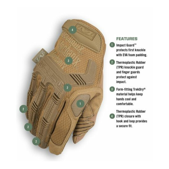 XXL Brown Tactical Glove Military Field Gear Hand Protection Palm Padding Tan {2}