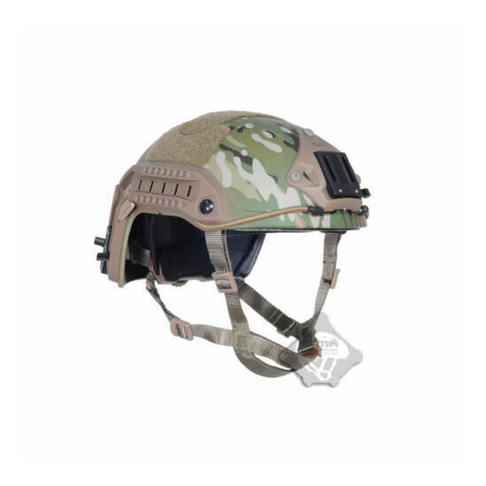 Tactical FMA Maritime Multicam Camo Protective ABS HELMET for paintball Hunting {2}