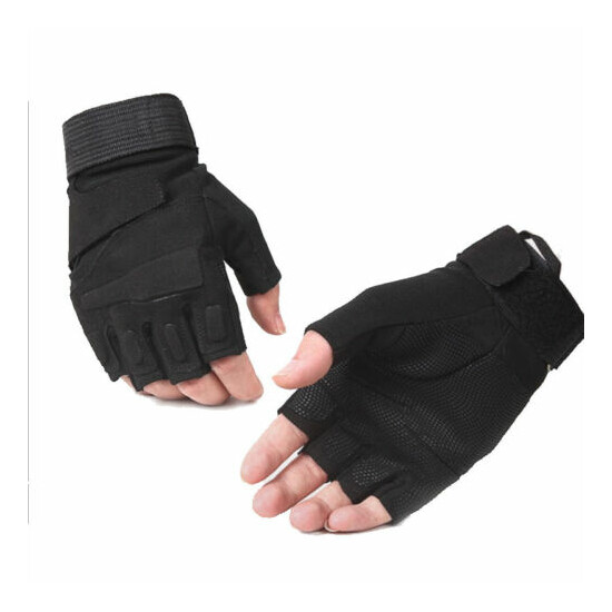 Outdoor Military Tactical Glove Half Finger Cycling Motorcycle Fingerless Gloves {11}