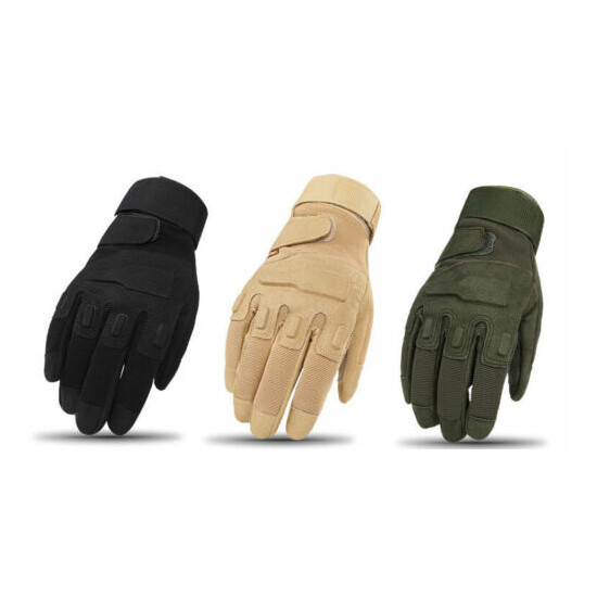 Tactical Full Finger Gloves Military Army Hunting Shooting Police Patrol Gloves {13}