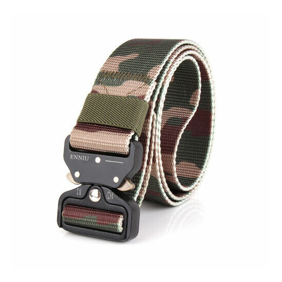 TACVASEN Tactical Heavy Duty Mens Belts Military Stylish Metal Army Pants Belts {35}