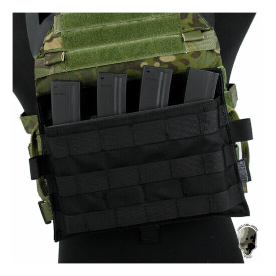 TMC Tactical MOLLE Mag Pouch Panel Mag Carrier w/ Kydex Insert for Tactical Vest {8}