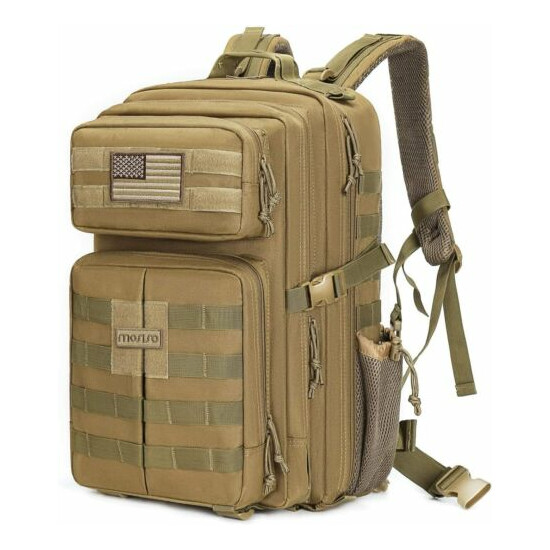 MOSISO Tactical Backpack, 40L 2-Layer Molle Rucksack Daypack Shoulder Bag {16}