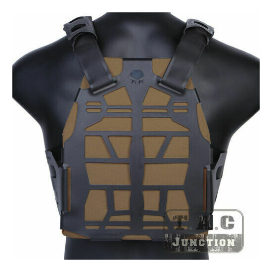 Emerson Tactical Skeleton Armor Frame Plate Carrier Vest + Plates Lightweight {2}