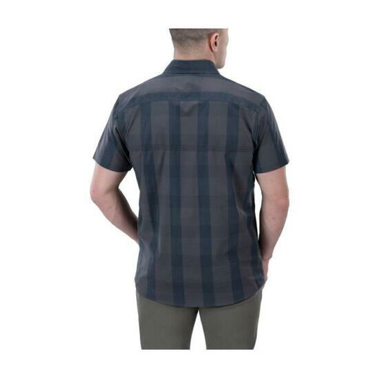 Vertx Guardian Short Sleeve Shirt Blue Ash Plaid XLarge VTX1431-BLAP-XL {2}
