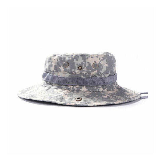 Outdoor L Size Combat Camo Military Bush Jungle Sun Hat Hiking Fishing Cap {7}