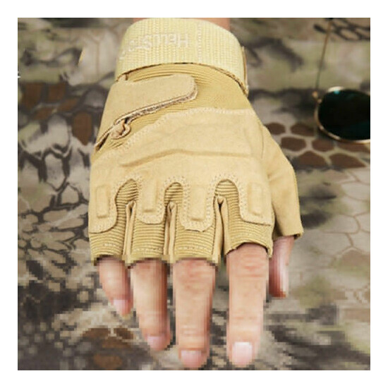 Military Half Finger Fingerless Tactical Hunting Cycling Gloves Outdoor Sport US {16}