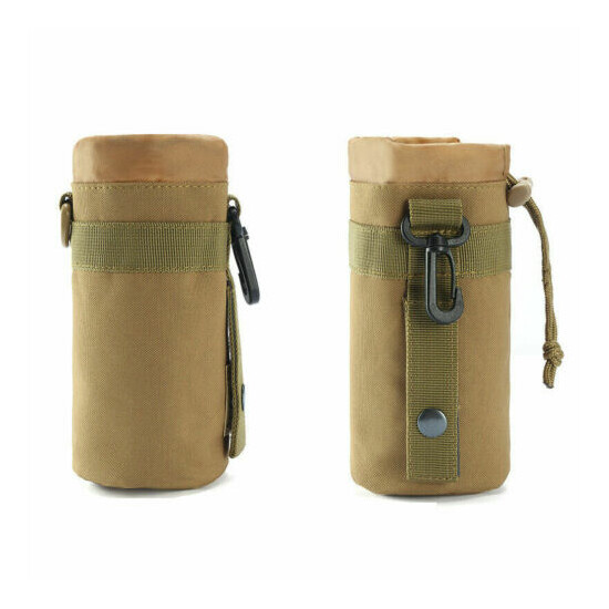 Outdoor Tactical Molle Water Bottle Bag Military Hiking Belt Holder Kettle Pouch {11}