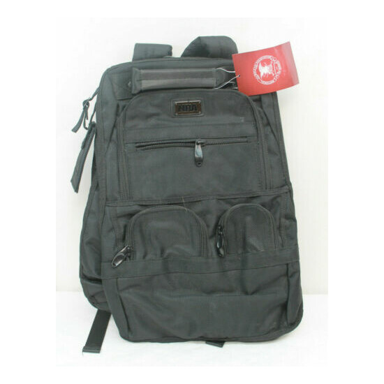 NRA Backpack Range Bag Black Ballistic Nylon Hiking Hunting with Padded Laptop  {1}