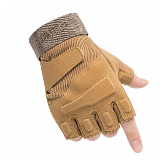 Tactical Full Finger Gloves Military Army Hunting Shooting Police Patrol Gloves {11}