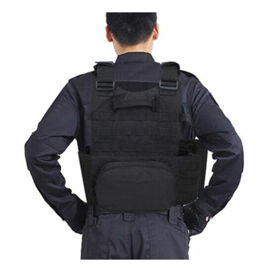 Outdoor Tactical Vest Airsoft Paintball Game Body Armor Molle Plate Carrier Vest {5}