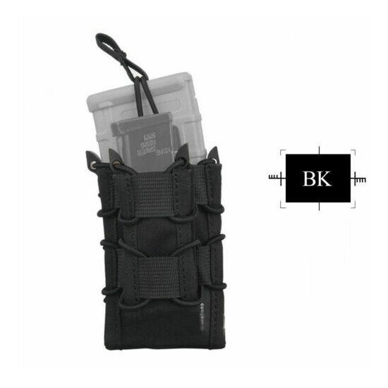 EMERSON Tactical 5.56 Modular Rifle Double Magazine Pouch MOLLE Pistol Holder {7}