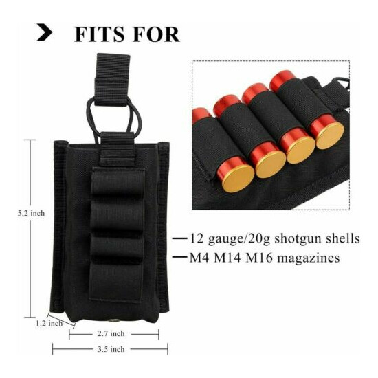 Outdoor Adjustable Hunting Molle Tactical Pistol Gun Holster Bullet Pouch Holder {60}
