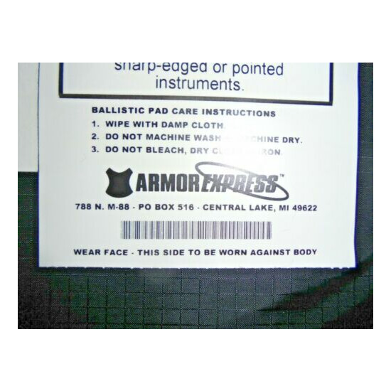 Large Concealable IIIA Body Armor Outer Utility Cover by Armor Express {7}