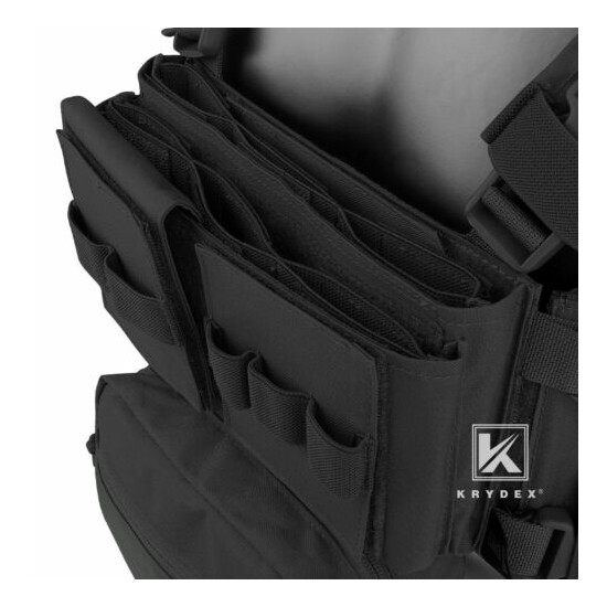 KRYDEX MK3 Micro Fight Chest Rig Tactical Carrier w/ Magazine Mag Pouch Black N {9}