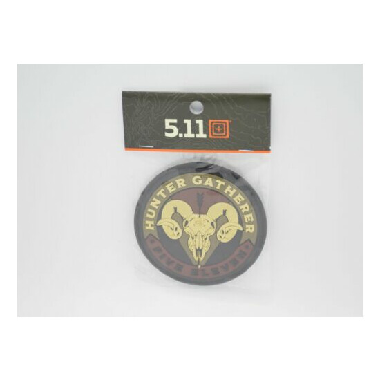 5.11 TACTICAL FIVE ELEVEN HUNTER GATHERER PATCH LOGO PATCH HOOK/LOOP BACKING NEW {1}