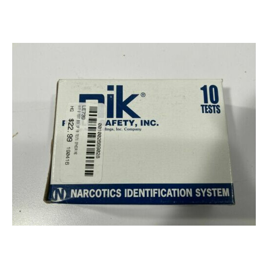 NIK NARCOTICS IDENTIFICATION SYSTEM 800-6085 BOX 10 DRUG TESTS EPHEDRINE TEST Q {2}