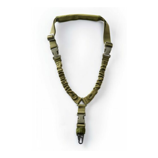 One Single Point Rifle Sling Tactical Gun Sling Strap Length Adjustable Hunting {10}