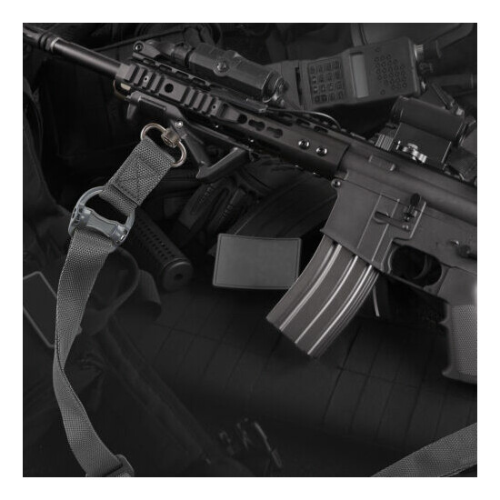 2 Point Rifle Gun Sling Adjustable Fast Loop Heavy Duty Quick Detach Swivel US {4}