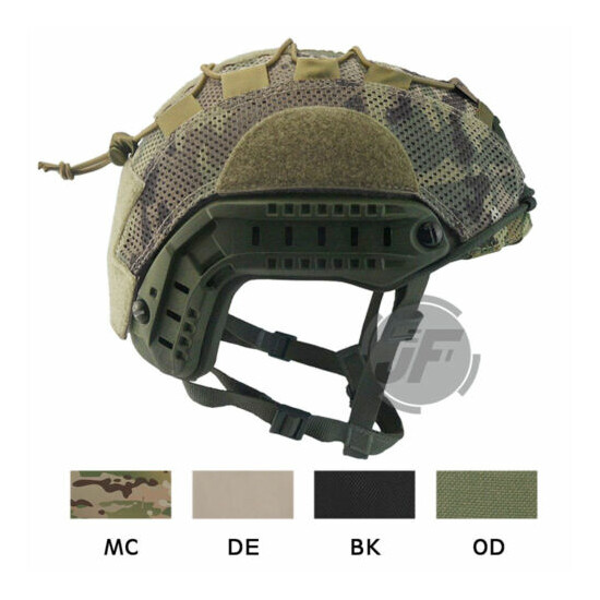 Tactical Helmet Cover Mesh Line Cover for Ballistic & FAST Bump Helmet Size M XL {1}