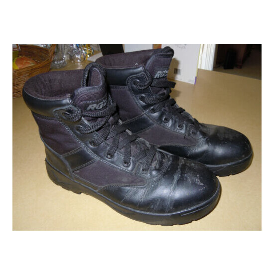 " RESPONSE GEAR " TACTICAL FOOTWEAR BLACK ANKLE BOOTS - SIDE ZIP ACCESS - SIZE 1 {1}