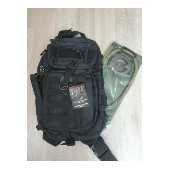 DDT Assassin Black Sling Bag Hiking Pack Gear Molle Tactical Shoulder EDC CCW  {1}