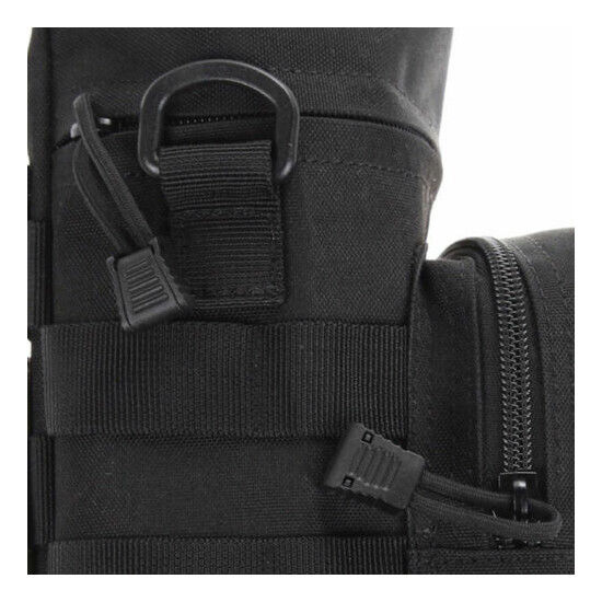 MOLLE Large Water Bottle Pouch Outdoor Tactical Zipper Hydration Pack Belt Pouch {7}