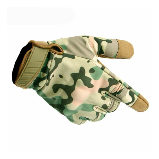Tactical Gloves Outdoor Hunting Combat Airsoft Hard Knuckle Full Finger Military {15}