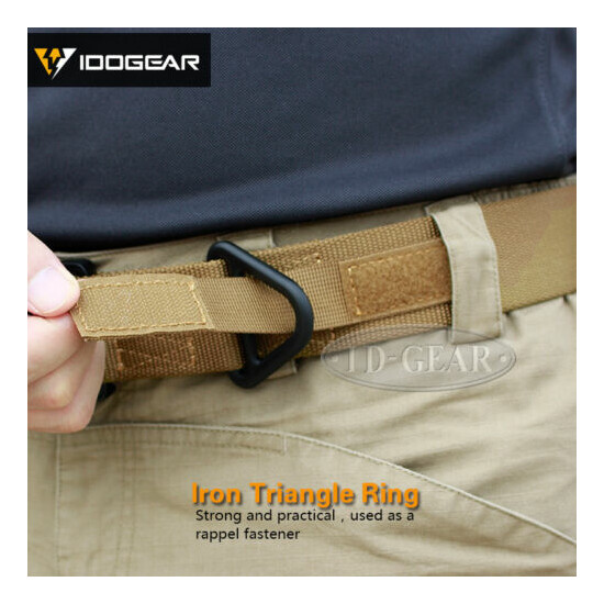 IDOGEAR Tactical Belt Riggers Army Belt Quick Release CQB 1.75 Inch Airsoft Gear {3}