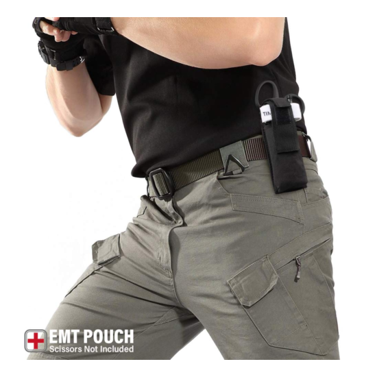 EMT Mini Light/Knife/Scissor Pouch Horizontal Multi Tool Belt Pocket Holster USA {3}