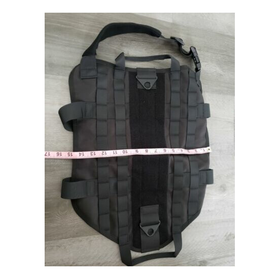 Outry Tactical Dog Vest Large 1000D Nylon Black New  {4}
