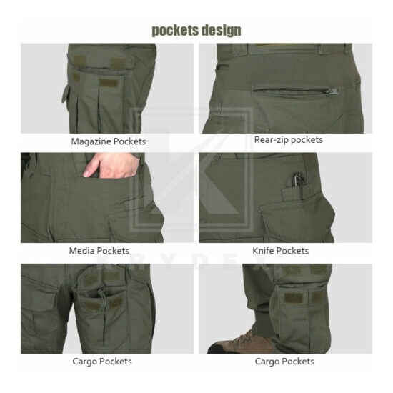 KRYDEX G3 Shirt w/ Tactical Elbow Pads and Trousers w/ Knee Pads Ranger Green {5}