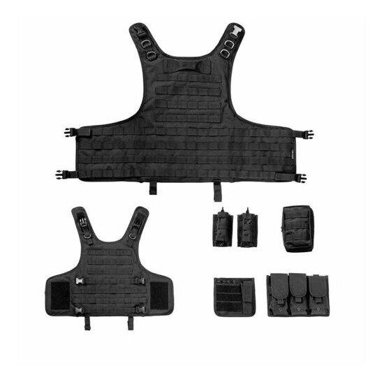 Body Armor Black tactical bullet proof vest IIIA NIJ0101.06 Size: L,XL  {3}