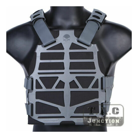 Emerson Tactical Skeleton Armor Frame Plate Carrier Vest + Plates Lightweight {15}