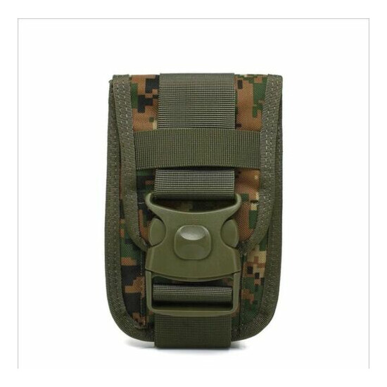 Tactical Molle Waist Pack Double Phone Pouch Wallet Belt Bag Camping Hunting {13}