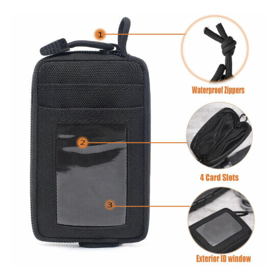 Portable Waterproof Coin Purse Wallet Travel Set Coin Card Slot Tactical key Bag {3}
