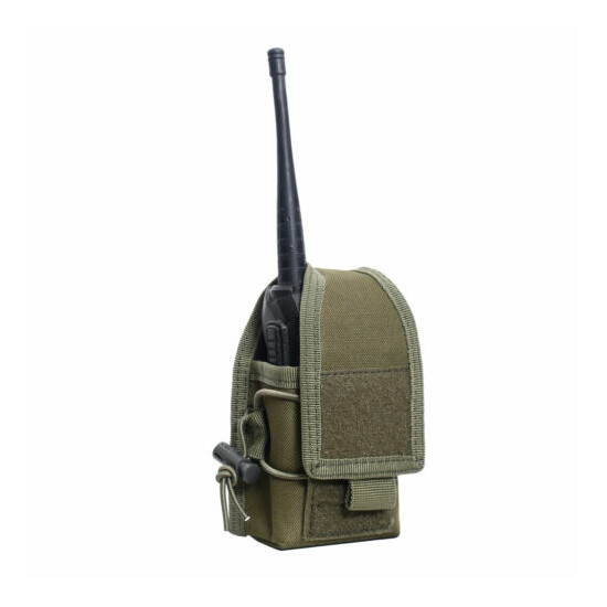 Tactical Military Molle Radio Pouch Walkie Holster Talkie Holder Waist Belt Bag {21}