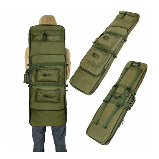 Tactical Double or Single Rifle Case Long Carbine Rang Gun Carry Bag Backpack {57}