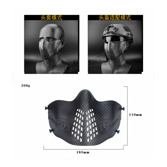WoSporT Tactical Protective Mask Dual-Mode Headband System M07 Navigator Mask {27}